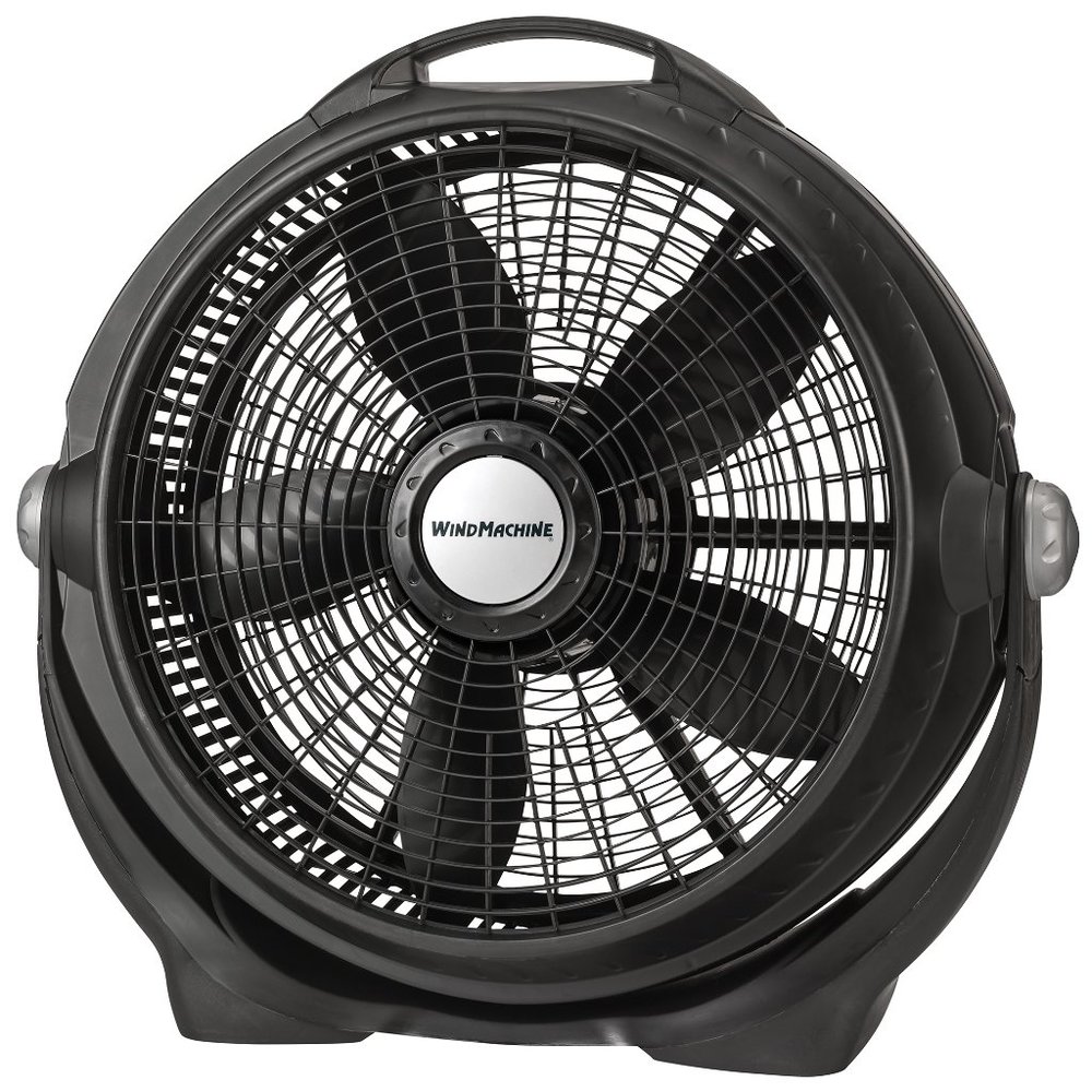 Lasko 20" Wind Machine Air Circulator Floor Fan with 3 Speeds, A20302, Black, 25